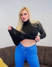 Older erotic sex models in sexy jeans are having milf porn photo session